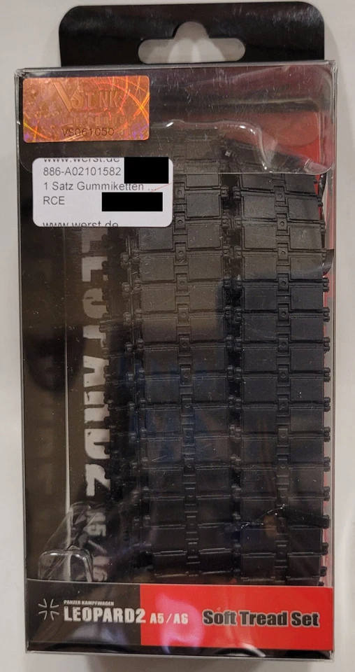VS Tank A02101582 1 Satz Gummiketten für Leopard 2  A5/A6 1:24 - Bild 1 von 1
