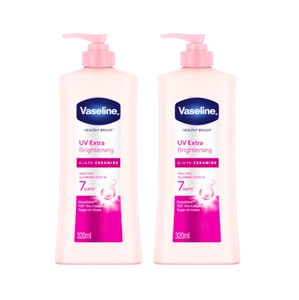 2 X Vaselina Saludable Brillante UV Extra Iluminadora Gluta Ceramida Loción 320 ml - Imagen 1 de 6