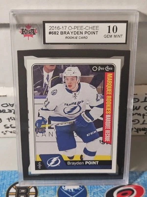 16-17 O-Pee-Chee Brayden Point Marquee Rookie 🚨🚨🚨 KSA 10 Pristine Gem Mint - Image 1 of 2