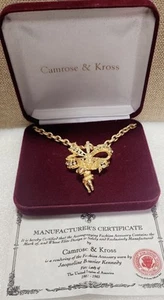 JBK Signed Camros Kross Jacqueline Bouvier Kennedy Cherub Pendant Brooch C294A - Picture 1 of 16