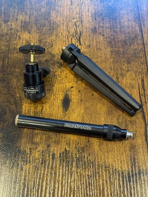 复古曼富图迷你桌三脚架套件 210B 带手提箱  — 第 1/4 张图片