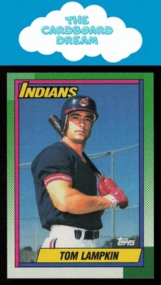 Tom Lampkin 1990 Topps #172 Cleveland Indians Baseball Card - Image 1 of 2