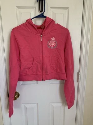 Mossimo Teen Cropped Pink Hoodie XL - Image 1 of 3