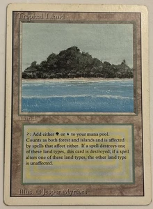 Tropical Island Revised MP Moderately Played MTG Magic the Gathering Dual Land - Picture 1 of 12