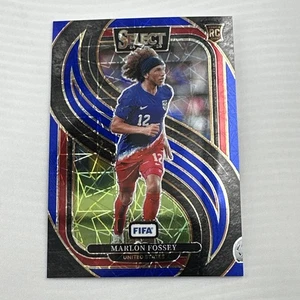 MARLON FOSSEY 2024 SELECT FIFA MEZZANINE ROOKIE BLUE VELOCITY RC #200 - Picture 1 of 3