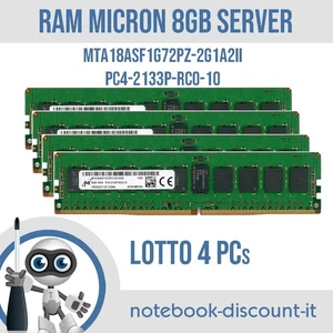 Batch 4 RAM Micron 8gb SERVER MTA18ASF1G72PZ-2G1A2II. PC4-2133P-RCO-10 4x 8GB - Bild 1 von 2