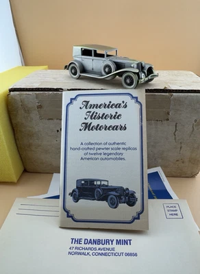 VTG Cord 1929 L29 Crafted in Pewter Danbury Mint Original Box and Papers - Image 1 of 4