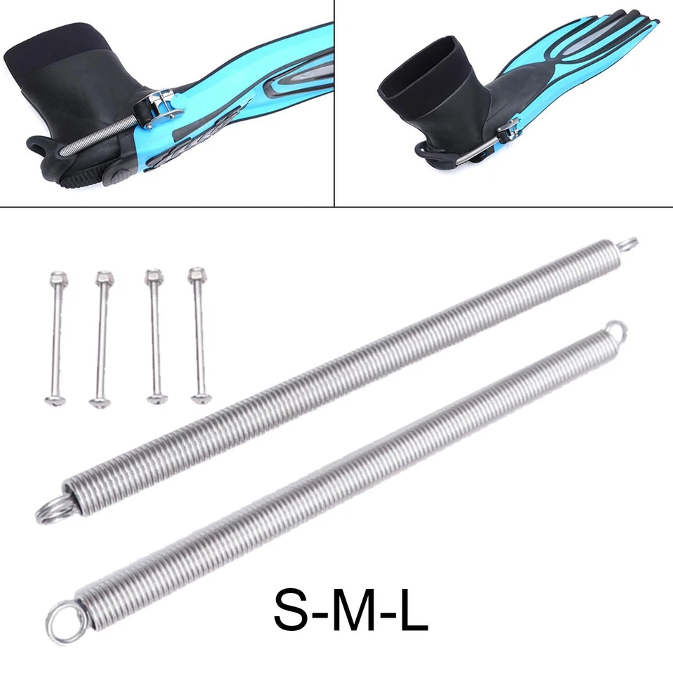 Durable Diving Fin Straps Spring Screws Set Tool Stainless Steel for Snorkel - Bild 1 von 1