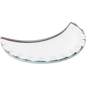 Plymor 3" Moon, 3mm Thick Beveled Scalloped Glass Mirror - Picture 1 of 1
