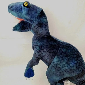 BLUE Jurassic World Velociraptor Plush Stuffed Raptor Dinosaur 22” High 42’ Long - Picture 1 of 12