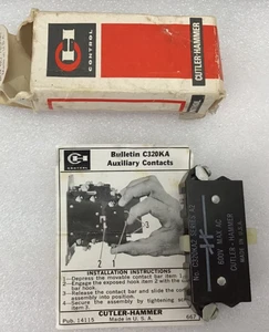 Cutler-Hammer C320KA2 Auxiliary Contact N. C. NEW IN BOX! C320-KA2 - Picture 1 of 5