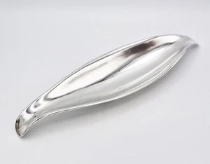 EDLE MODERNIST HARRODS STERLINGSILBER BLATT DESIGN SCHALE Sheffield 1966 - Bild 1 von 8