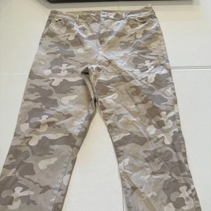 Old Navy Womens Pixie High Rise Dress Pants Size 14 Tall Tan Camouflage - Bild 1 von 7