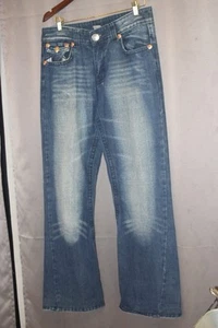 True Religion Billy Super T Jeans 34 x 28 Inseam  Blue NICE - Picture 1 of 8