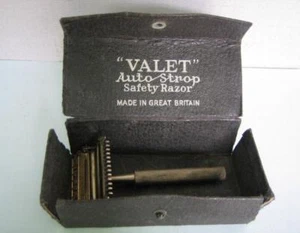 1930s VINTAGE VALET SAFETY RAZOR w/ORIGINAL BOX ENGLAND - Picture 1 of 11