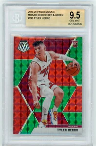 2019 Panini Mosaic Mosaic Choice Red & Green Tyler Herro #223 Rookie RC BGS 9.5 - Imagen 1 de 2