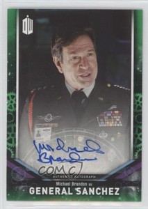 2018 Topps Doctor Who Signature Series Green 47/50 Michael Brandon as Auto 0r4