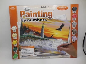 Royal & Langnickel Painting By Numbers Kit #PAL27 Guiding Light Lighthouse - Picture 1 of 3