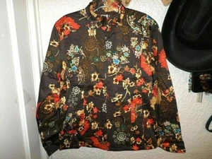 Chico's Cherry Blossom Gemalay Full Zip Jacke Neu mit Etikett Chico's 1 S/M - Bild 1 von 4