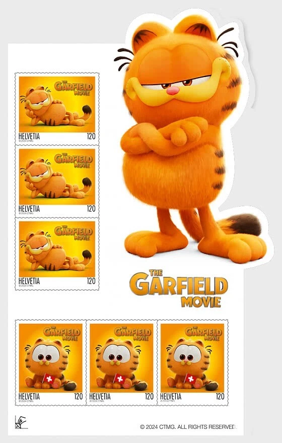 瑞士 2024 瑞士电影 The GARFIELD 婴儿电影 饥饿的猫星 ms6v — 第 1/1 张图片