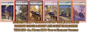 2000 Narrow Gauge & Short Line Gazette Six Magazine Set-Free Priority USPS Mail - Picture 1 of 7