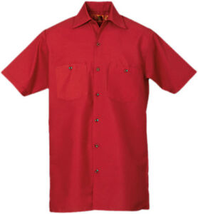Work Shirts Industrial Uniform Two Pockets Short Sleeve REED Polyester/Cotton