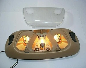2000 95-04 98 Ford F150 250 Mustang Bronco Dome Interior Map Light Lamp Tan OEM - Picture 1 of 6