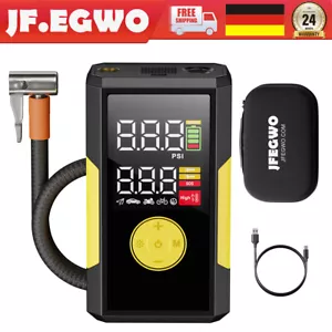 LCD Elektrische Akku Luftpumpe 200 PSI Auto Reifen Druckluft Fahrrad Kompressor - Bild 1 von 12