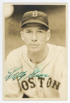 1930's Lefty Grove Signed Autograph Burke Photo PSA DNA Boston Red Sox 4" by 6" - Image 1 of 4