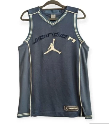 Camiseta sin mangas Air Jordan para hombre azul baloncesto Jumpman 23 logotipo Y2K pequeña Foto 1 de 4