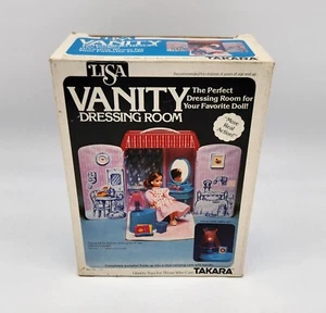 Valigetta vintage Takara Lisa vanità spogliatoio con scatola Giappone INUTILIZZATA? LEGGI - Foto 1 di 18
