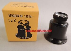 Authentic Loupe Eyeglass Lenses removable Bergeon 1458 X12