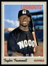 2019 Topps Heritage Minors Base #92 Taylor Trammell - Chattanooga Lookouts
