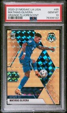 2020-21 Panini Mosaic La Liga MATHIAS OLIVERA Rookie Orange /25 PSA 10 GEM MINT