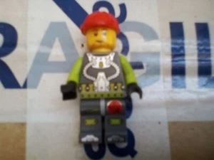 Lego Mini Figure Double Sided Face Android with Red Cap - Picture 1 of 3
