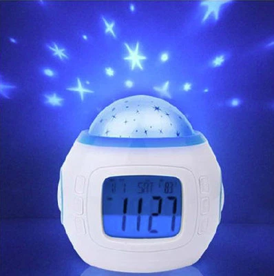Star Night Sky Light Projection Calendar Digital Music Alarm Clock Xmas Hot Deal - Image 1 of 4