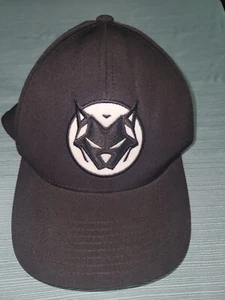 Atlas Premier Logo Snapback Golf Hat Black Adjustable Embroidered FlexFit EUC - Picture 1 of 11