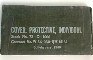1945 Military Gas Cover Protective Individual Sealed Original - Picture 1 of 4