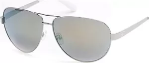 Nuevas gafas de sol Guess Aviator - GU6875 06Q - plateadas/grises-verdes flash 67-13-140 - Imagen 1 de 5