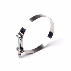 Abrazadera de perno en T de acero inoxidable 108 mm-116 mm 4,25-4,57" para manguera de silicona ID 4" 1 pieza - Imagen 1 de 2