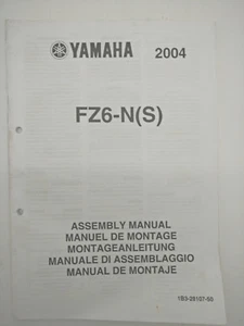 Yamaha Motorbike FZ6-N(S) Assembly Manual. 1st ed., January 2004 - Picture 1 of 3