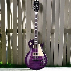 LPYS-006 6-String Electric Guitar, Solid Body, Right-Handed Purple - Picture 1 of 5