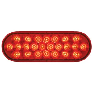 GG 76527 - 6.5 Inch Oval Continuous Pearl Strobe Light - Red LED / Red Lens - Picture 1 of 2