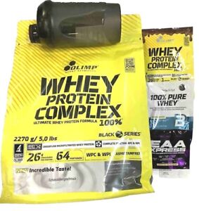 (25,95€/kg)Olimp Whey Protein Complex 100% 2270 g Protein+Gratis Shaker+3 Proben