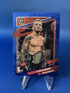 2022 Donruss Optic UFC TJ Dillashaw Blue Velocity Prizm BantamWeight - Picture 1 of 2