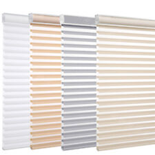 Shangri-la Blinds Light Filtering Corded Double Layer Roller Blinds Window Shade