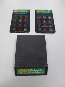 Intellivision Las Vegas Poker and Blackjack Game Cartridge, 2 Overlays - Picture 1 of 1