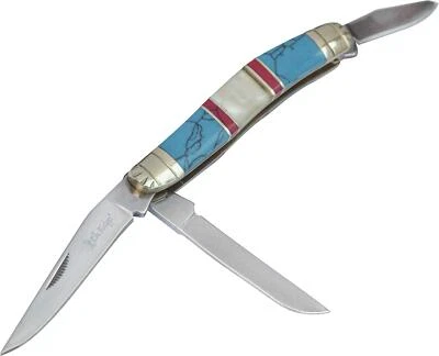 New Elk Ridge Small Stockman MOP/Stone Folding Poket Knife ER-953BMOP Foto 1 de 3