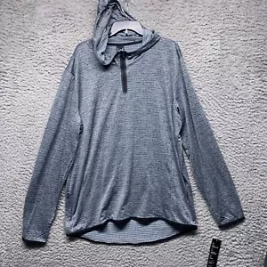 ID ideology Sweater Mens XL Gray Heather Hooded Lightweight LS Pullover - Picture 1 of 7