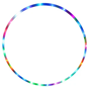 27.56in LED Glow Hoop Exercise Hoop LED Multicolor Dance Hoop For Dance Exercise - Picture 1 of 6